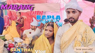 MARANG DIDI BAPLA 🤩 NEW SANTHALI VLOG VIDEO RITIK TUDU SANTNALIsanthaliwedding [upl. by Leakim706]