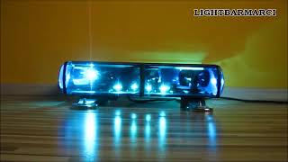 Federal Signal Vama P7000 California Blue lightbar lightbarmarci lights federalsignal code3 cop [upl. by Euqinot]