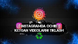 instagramda ochib ketgan videolarni tiklash  instagram fishkalari instagram [upl. by Erlene]