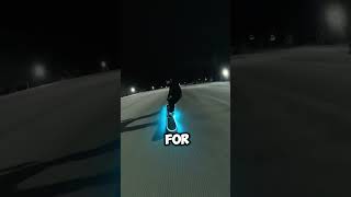 Snowboard with neon lights 🏂 snowboarding viral shorts [upl. by Orin]