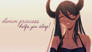 ASMR Demon Princess Helps You Sleep Ear Cleaning Headpatting Soft Spoken Personal Attention [upl. by Anak356]