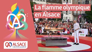 La flamme olympique en Alsace les meilleurs moments [upl. by Atteyram139]