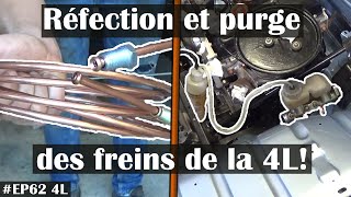 Remise en SERVICE des FREINS 🔩 de la 4L  EP62 4L [upl. by Aicele]