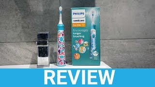 Philips Sonicare Kids HX631117 Electric Toothbrush Review [upl. by Ednihek]