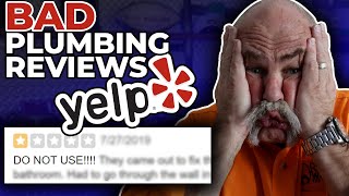 Real Plumber Reacts to the WORST Plumbing Reviews on Yelp [upl. by Airuam]