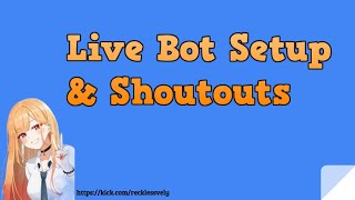 How to Setup Live Bot and Shoutout Command [upl. by Oelak]