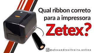 Qual o Ribbon Correto para Impressora Zetex Z50X [upl. by Kylah]