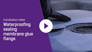 Installation video  waterproofing sealing membrane glue flange [upl. by Yar]