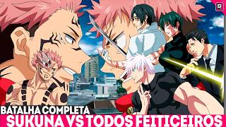 TODA LUTA DE SUKUNA vs GOJO YUTA E YUJI  BATALHA COMPLETA DE SHINJUKU EXPLICADA  JUJUTSU KAISEN [upl. by Bose461]