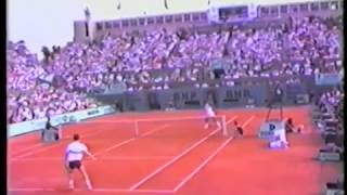 Ronald Agenor vs John McEnroe French Open 1985 [upl. by Ledba85]