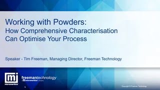 How Comprehensive Powder Characterization can Optimize your Process  Webinar [upl. by Anadroj]