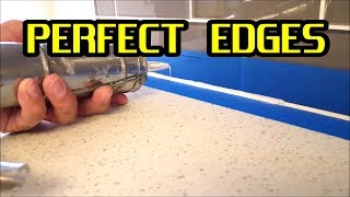 How to apply Silicone Caulking or Sealant and get perfect edges [upl. by Ahsyat]