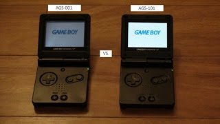 Lets Compare the Game Boy Advance SP AGS 001 to the AGS 101 [upl. by Acinaj802]