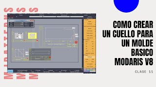 CURSO LECTRA MODARIS V8 VIDEO11 COMO CREAR UN CUELLO PARA UN MOLDE BASICO EN MODARIS V8 [upl. by Carol233]