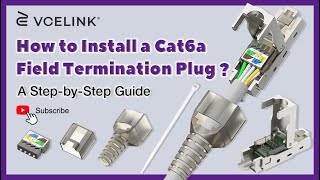 How to Install a Cat6a Field Termination Plug  VCELINK [upl. by Ian322]