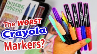 I WANT MY MONEY BACK CRAYOLA Blend amp Shade Marker Review [upl. by Ainevuol598]