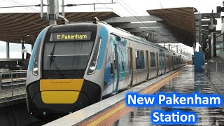 Trains at the new Pakenham Station  Melbourne Transport 4K [upl. by Gilliam]