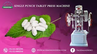 Single Punch Tablet Press Machine  tablet machine in Pakistan  press machine [upl. by Noyrb]