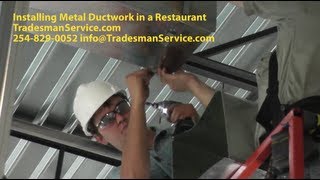 Commercial Metal Duct Installation [upl. by Freeland]