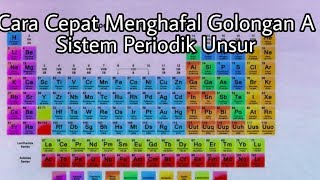 Cara Cepat Menghafal Golongan A Sistem Periodik Unsur [upl. by Winchester]