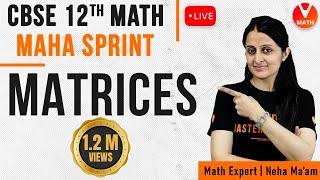 Complete Matrices in 1 Shot with Problems  Matrices Class 12  CBSENcert Maths  CBSE Exam 2022 [upl. by Annoed343]