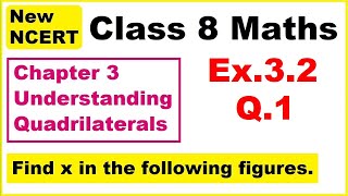 Class 8 Maths  Ex 32 Q1  Chapter 3  Understanding Quadrilaterals  New NCERT [upl. by Aven613]