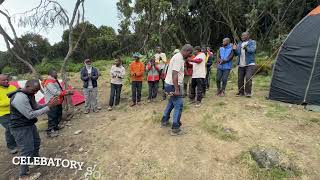 Summit of Kilimanjaro and celebratory song [upl. by Yarw]