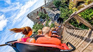 Wodan Timbur Coaster Europa Park  Backseat WIDE POV 4K60FPS [upl. by Basilius]