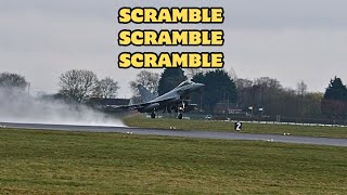 RAF Typhoon QRA Scramble [upl. by Ayram88]