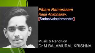 Pibare RamarasamDr M Balamuralikrishna [upl. by Shayna]