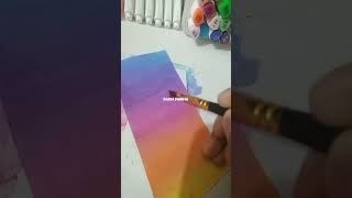 🌷DIY💫easy bookmarker painting idea💜💮 🌸💜Easy amp beautiful bookmarker painting idea💡🌌🌺 [upl. by Enaled]