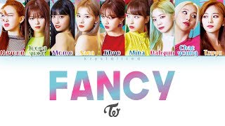 TWICE 트와이스  FANCY Color Coded HANROMENG Lyrics [upl. by Constantin]