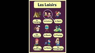 Vocabulaire Français Facile Les Loisirs en 9 Mots  🎬🎮 [upl. by Durno888]