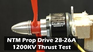 Review of NTM Prop Drive 2826A 1200kv Motor and Thrust Test [upl. by Adnahs]