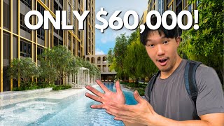 INSANE 60000 CONDO TOUR in Bangkok Thailand [upl. by Suoiradal656]