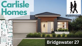 Display Homes Carlisle Homes Bridgewater 27 Walkthrough [upl. by Kutzenco277]