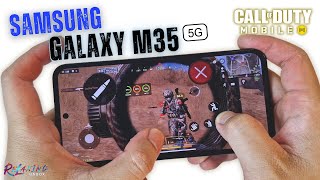 Samsung Galaxy M35 Call of Duty Mobile Gaming review  FPS amp Battery test [upl. by Nur935]