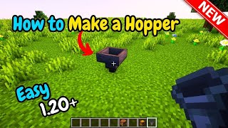 How to make a minecraft hopper 2024 [upl. by Sucy161]