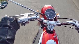 1967 Yamaha YDS5 test ride Tytronic ignition [upl. by Marian]