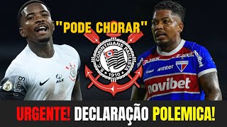 ZAGUEIRO DO CORINTHIANS MANDA MARINHO CHORAR APÓS CLASSIFICAÇÃO HEROICA DECLARAÇÃO POLÊMICA DE CACÁ [upl. by Nereil874]