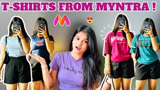 🔥 OMG Huge TShirt Haul from Myntra under ₹400 MustSee Bargains 😱✨ Soumya Mishra [upl. by Johansen]