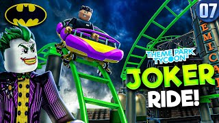 I Built a JOKER ROLLER COASTER  Movie Park Heroes X Villains • 7 [upl. by Stanislas16]