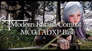 SKYRIM MOD I MCO I ADXP Base Modern Katana Combat Movie [upl. by Aicilet]