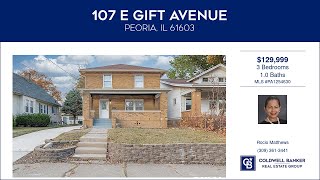 107 E GIFT Avenue Peoria Illinois Homes for Sale  wwwcoldwellhomescom [upl. by Ahsatel995]