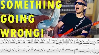 SOMETHING GOING WRONG  Chickenfoot  Joe Satriani Solo lesson with TAB [upl. by Ardnaeed]