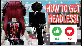 NEW HOW TO GET FREE HEADLESS IN BROOKHAVEN ROBLOX [upl. by Eduino]