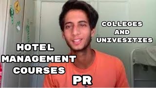 HOTEL MANAGEMENT amp HOSPITALITY COURSES  PR  UNIVERSITIES amp COLLEGES [upl. by Rosalinda]