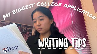 A UPenn student’s top 2 college application writing tips  increasing efficiency amp productivity [upl. by Cissie867]