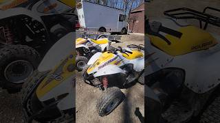 Polaris trailblazer 250 2x4 start up creeksquad shorts atv polaris [upl. by Bride]