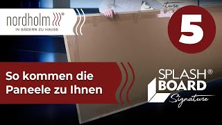 Teil 5 Besonderheiten beim Versand von SplashBoard® Signature Paneelen [upl. by Nollie]